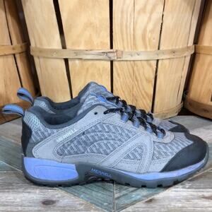 Merrell Accentor Wild Dove Gray Periwinkle Leather Hiking Shoes Womens Size 7